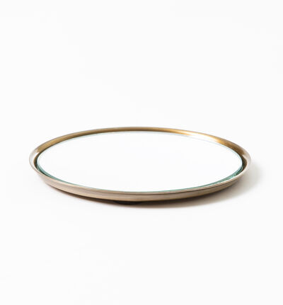 Antique speilfat rund gull 20 cm Antique speilfat rund gull 20 cm